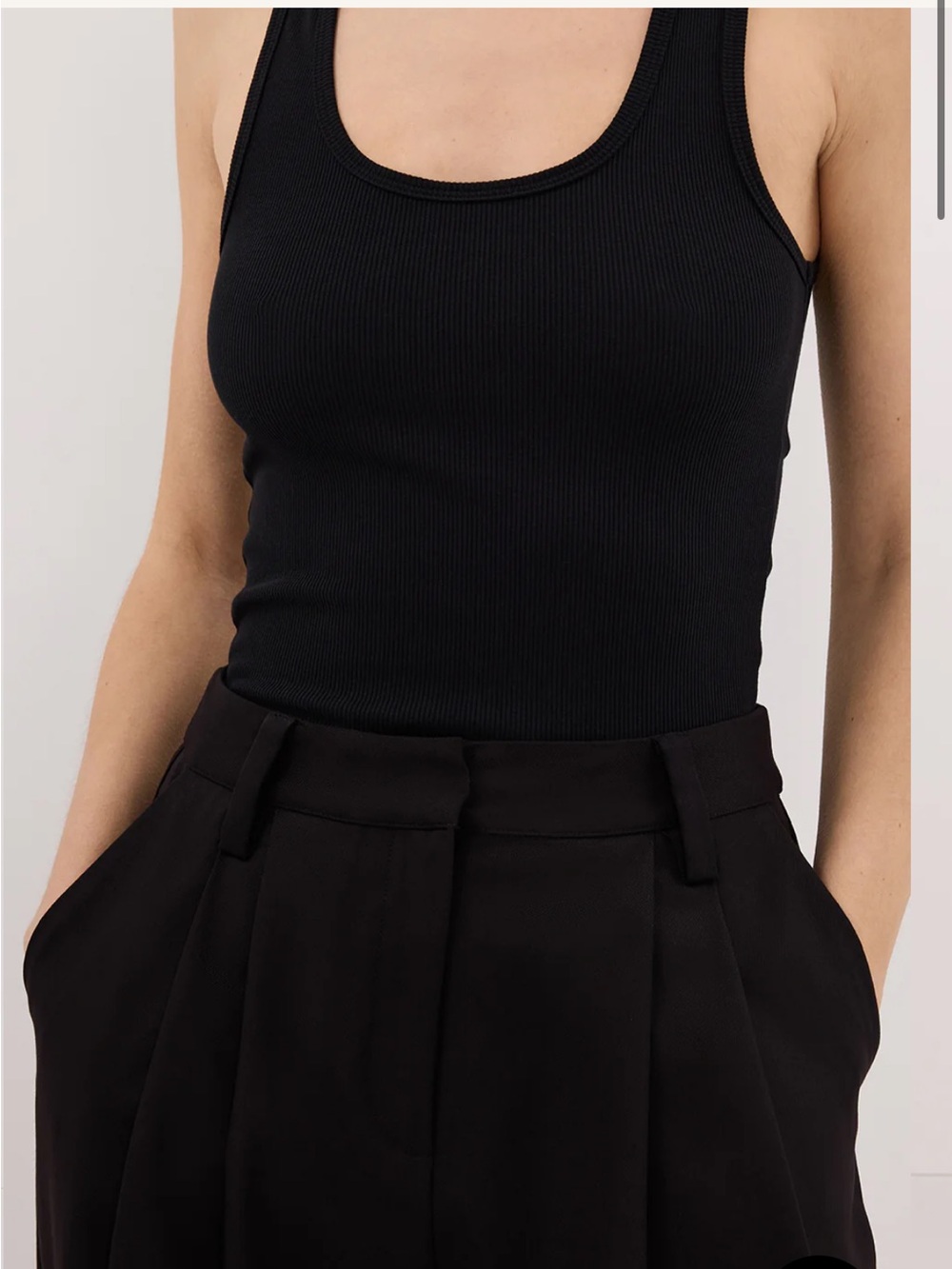 DISSH Black High-Waist Wide-Leg Trousers NEVER WORN NWT - Picture 3 of 5